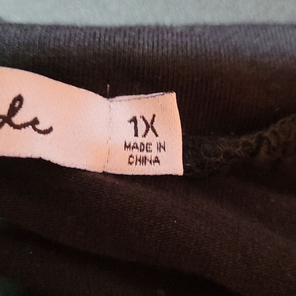 Culture Code black 1X woman's jumpsuit - Picture 4 of 6